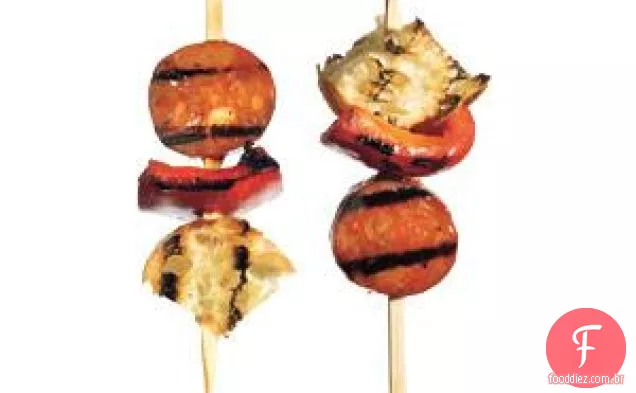 Espetos De Chouriço E Pimenta