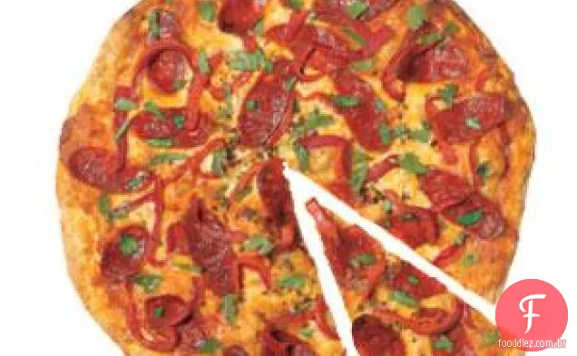 Chouriço E Pizza De Pimenta Assada