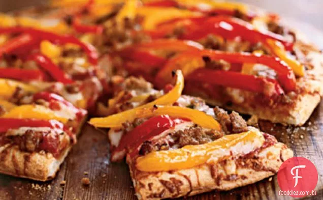 Salsicha e pimenta Pizza