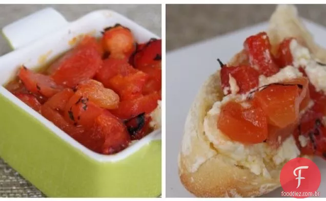 Queijo De Cabra Assado E Molho De Pimenta