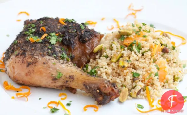 Frango Zahtar E Cuscuz De Tangerina