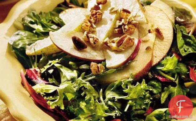 Salada De Frutas Com Molho De Mel