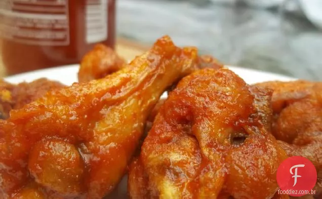 Sriracha-receita de asas de mel