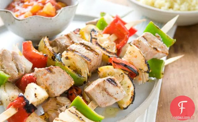 Kabobs De Atum Grelhado