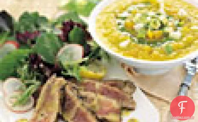 Salada Caesar com Atum Grelhado com pimenta