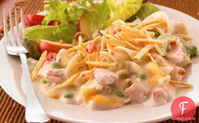 Caçarola De Macarrão De Atum Com Queijo