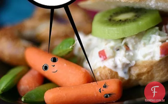 Salada De Frango com limão e Kiwi
