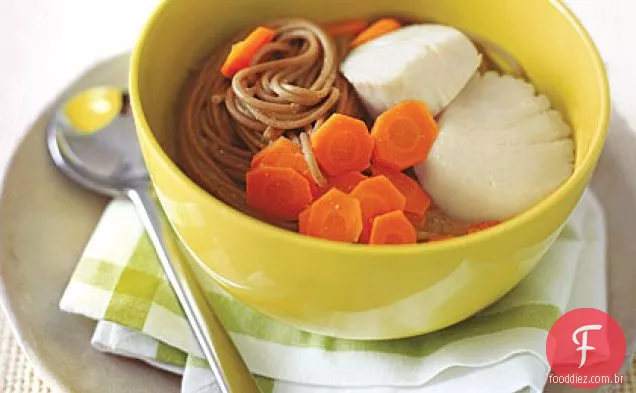 Sopa de Vieira e Soba