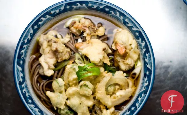 Chanterelle Tempura Soba