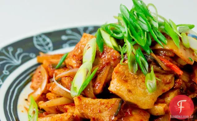 Buta Kimchi (carne de porco e Kimchi Stir Fry)