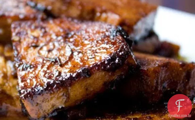 Sobras de Cranberry-Molho de soja pegajoso doce Tofu bifes