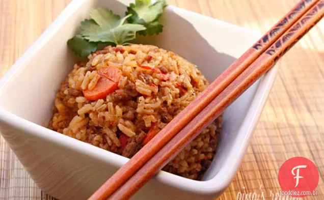 Carne Tailandesa Picante E Arroz De Jasmim