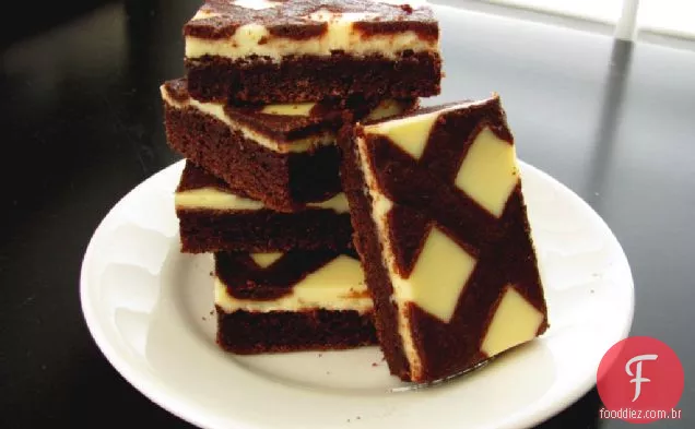 Barras De Brownie Preto E Branco
