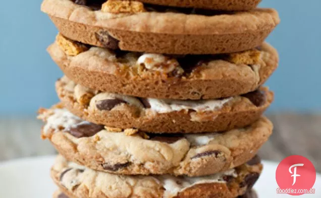 Giant S'mores Cookies