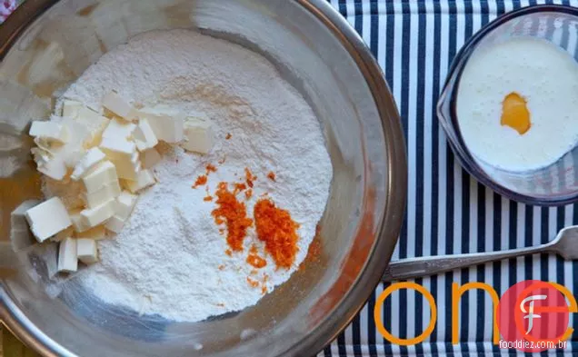 Laranja E Chocolate Amargo Leitelho Scones