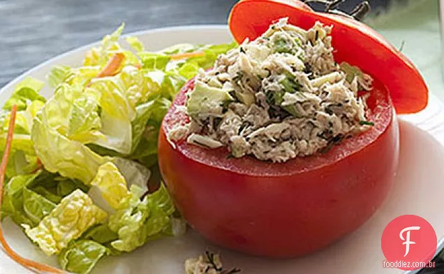 Atum e Tomate Recheado com abacate