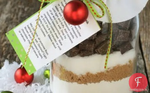 Chocolate Chunk Cookie Mix Em Uma Jarra