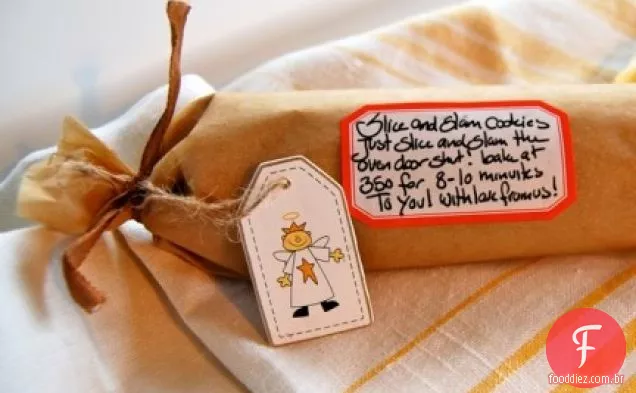 Massa De Biscoito Para Um Presente De Natal