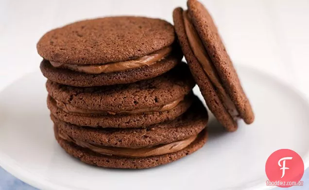 Biscoitos Sanduíche De Malte De Chocolate