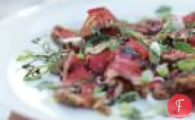 Lombo De Carne Grelhada Com Coentro E Hortelã