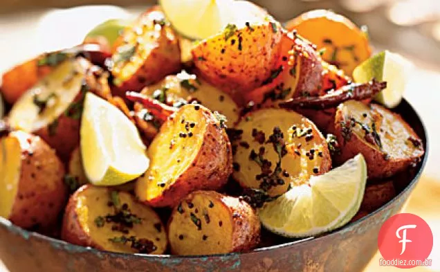 Batatas assadas com especiarias do Norte da Índia