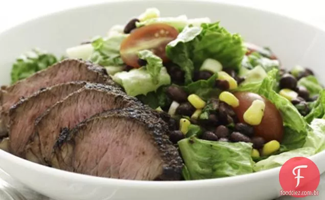 Salada De Bife Do Sudoeste Com Molho De Limão Coentro