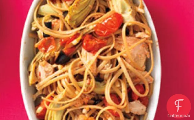 Linguine Com Atum, Alcachofras E Limão