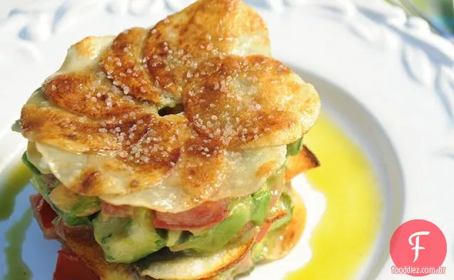 Salada Picada De Abacate Com Vinagrete De Limão Com Coentro