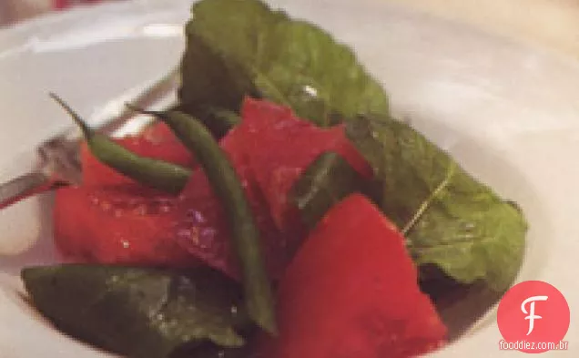 Salada De Tomate E Feijão Francês