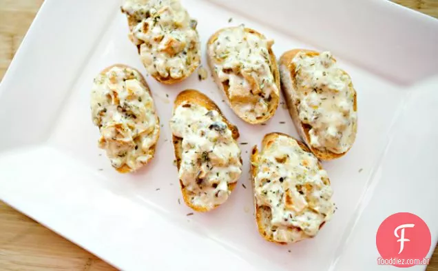 Maçã Noz Crostini