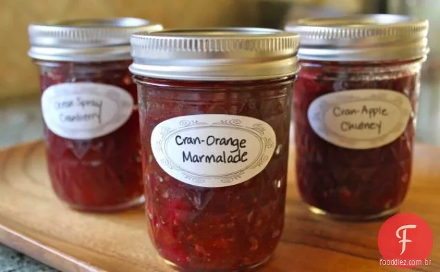 Cran-receita de marmelada de laranja