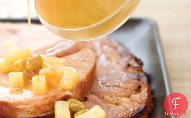 Bife De Presunto Com Esmalte Laranja