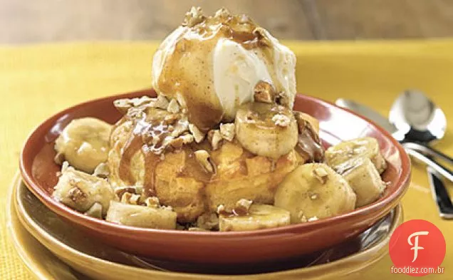 Bananas Foster Ice-Cream Pastry