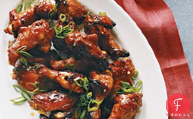 Asas de frango picante-doce