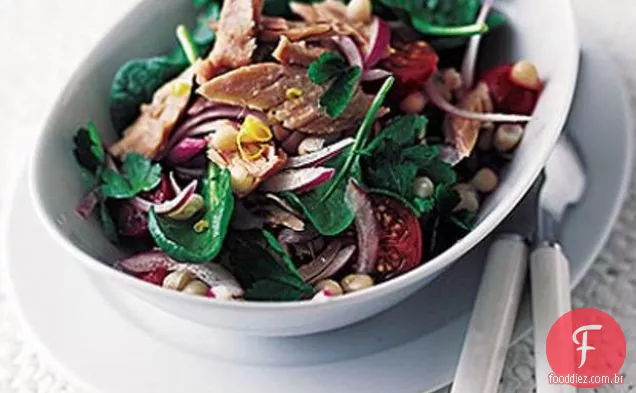 Salada De Atum, Cannellini E Espinafre