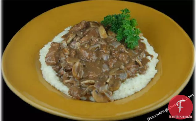 Dicas De Carne Do Velho Oeste Com Grãos De Gouda Defumados