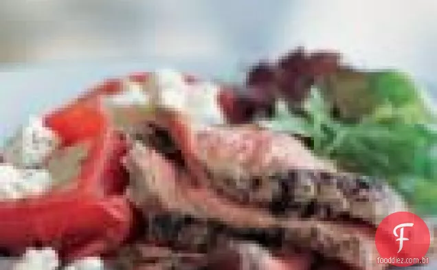 Bife De Flanco Herbed Com Tomates