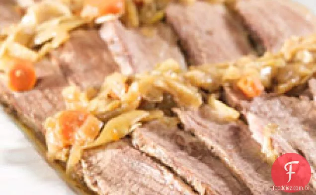 Peito assado em panela