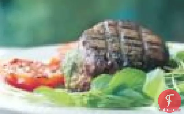 Filets Mignons Com Pesto E Tomates Grelhados