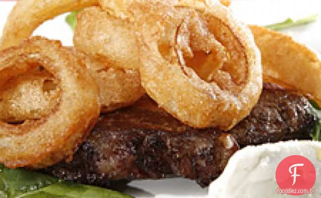 Bife Cidadão Com Sorvete De Queijo Azul
