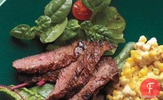 Cajun Saia Bife Com Creme De Milho Receita