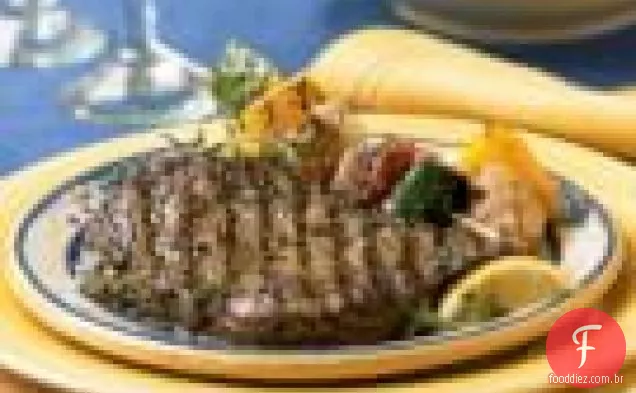 Bifes de costela grelhados na Toscana