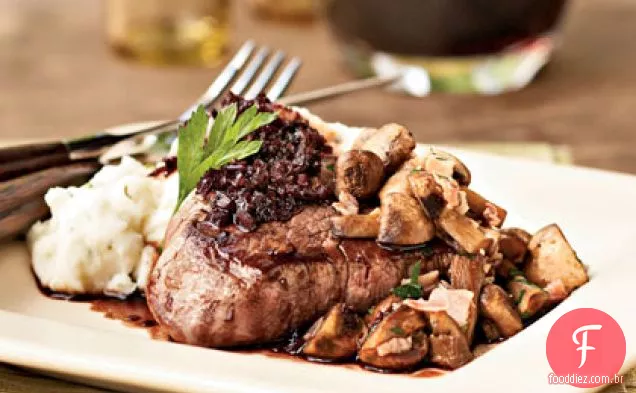 Filé Mignon com molho Cabernet