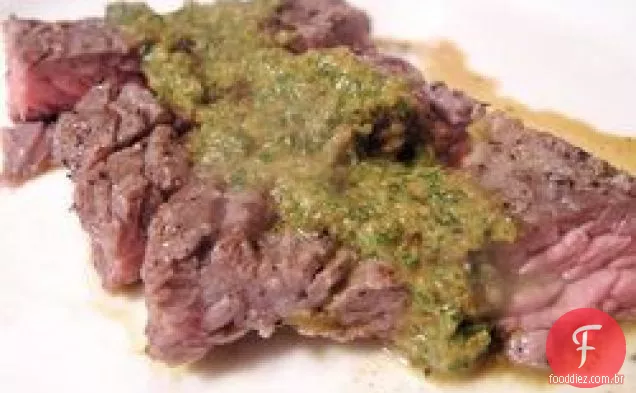 Jantar Esta Noite: Bife De Saia Com Molho Chimichurri