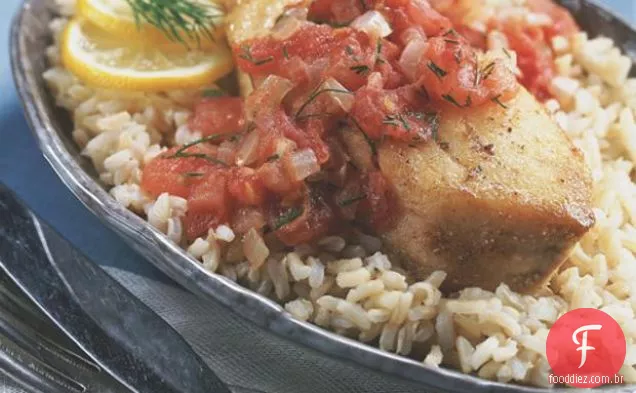 Peixe De Tomate E Endro