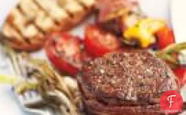 Lombo de carne embrulhado em Bacon