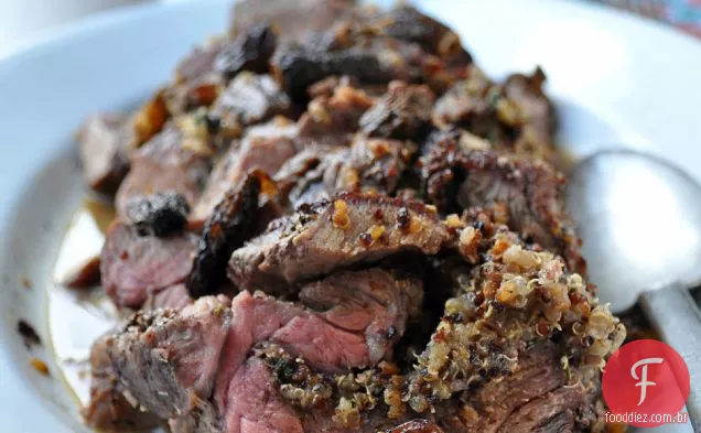 Morel & Quinoa Carne Recheada Com Bourbon Morel Pan Jus