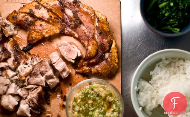 Carne de porco assada chinesa (siew Yuk)
