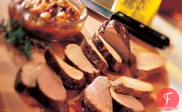 Lombo de porco com Chutney de Rum