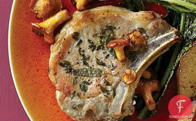 Costeletas De Porco Fritas Calvados